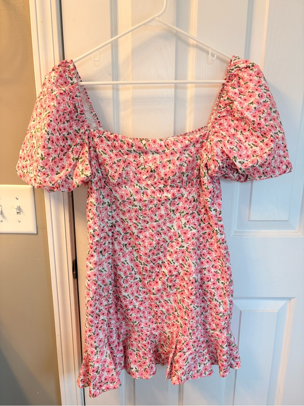 Petal & Pup Pink Floral Smocked Mini Dress
